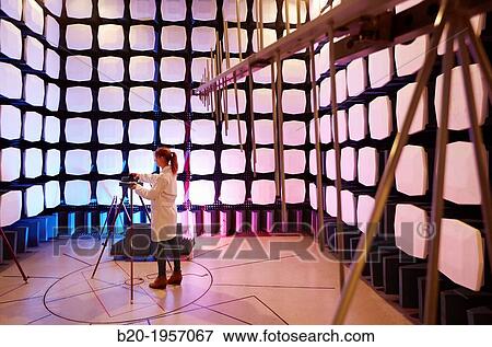 Anechoic chamber. EMC & Telecom Lab. Certification of Low Voltage Electrical & Electronic Products. Technological Services to Industry. Tecnalia Research & innovation, Bizkaia, Basque Country, Spain. View Large Photo Image Stock Photo - Anechoic chamber. EMC & Telecom Lab. Certification of Low Voltage Electrical & Electronic Products. Technological Services to Industry. Tecnalia Research & innovation, Bizkaia, Basque Country, Spain.. Fotosearch