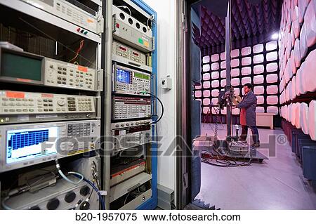 Anechoic chamber. EMC & Telecom Lab. Certification of Low Voltage Electrical & Electronic Products. Technological Services to Industry. Tecnalia Research & innovation, Bizkaia, Basque Country, Spain. View Large Photo Image Stock Photography - Anechoic chamber. EMC & Telecom Lab. Certification of Low Voltage Electrical & Electronic Products. Technological Services to Industry. Tecnalia Research & innovation, Bizkaia, Basque Country, Spain.. Fotosearch