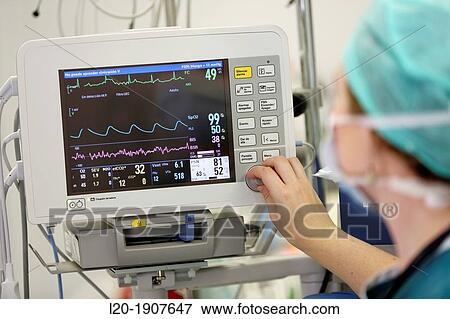 anesthetist and display vital signs, Onkologikoa Hospital, Oncology Institute, Case Center for prevention, diagnosis and treatment of cancer, Donostia, San Sebastian, Gipuzkoa, Basque Country, Spain View Large Photo Image Stock Photo - anesthetist and display vital signs, Onkologikoa Hospital, Oncology Institute, Case Center for prevention, diagnosis and treatment of cancer, Donostia, San Sebastian, Gipuzkoa, Basque Country, Spain. Fotosearch