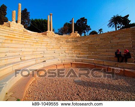 Anfiteatro ptolemaico, Alejandr? a, Egipto View Large Photo Image Stock Photography - Anfiteatro ptolemaico, Alejandr? a, Egipto. Fotosearch