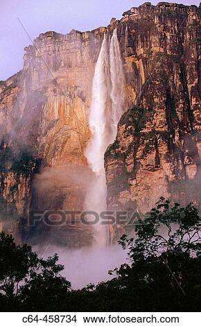 Picture - Angel Falls (aka Salto? ngel), Canaima National Park. Venezuela. Fotosearch