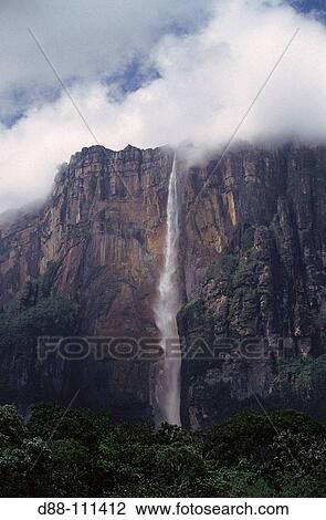 Angel Falls (aka Salto? ngel), Auyantepui, Canaima National Park. Venezuela View Large Photo Image Stock Image - Angel Falls (aka Salto? ngel), Auyantepui, Canaima National Park. Venezuela. Fotosearch