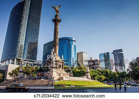 Angel statue, Independence Monument in Avenida de la Reforma, Mexico City, Mexico. View Large Photo Image Stock Image - Angel statue, Independence Monument in Avenida de la Reforma, Mexico City, Mexico.. Fotosearch