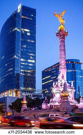 Angel statue, Independence Monument in Avenida de la Reforma, Mexico City, Mexico. View Large Photo Image Stock Photograph - Angel statue, Independence Monument in Avenida de la Reforma, Mexico City, Mexico.. Fotosearch