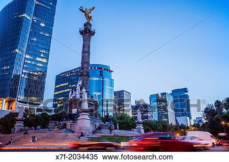 Angel statue, Independence Monument in Avenida de la Reforma, Mexico City, Mexico. View Large Photo Image Stock Photography - Angel statue, Independence Monument in Avenida de la Reforma, Mexico City, Mexico.. Fotosearch