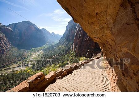 Angels Landing Trail, Zion National Park, Utah, USA View Large Photo Image Stock Image - Angels Landing Trail, Zion National Park, Utah, USA. Fotosearch