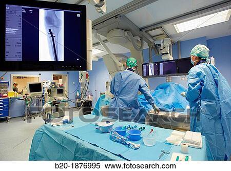 Stock Photography - Angioplasty Distal, Vascular Interventional Radiology, Operating Room, Surgery, Hospital Donostia, San Sebastian, Gipuzkoa, Basque Country, Spain. Fotosearch