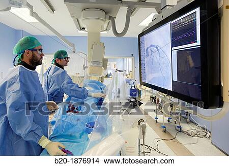 Angioplasty, Stenting in coronary arteries, Hemodynamic, Operating room, Surgery, Hospital Donostia, San Sebastian, Gipuzkoa, Basque Country, Spain View Large Photo Image Picture - Angioplasty, Stenting in coronary arteries, Hemodynamic, Operating room, Surgery, Hospital Donostia, San Sebastian, Gipuzkoa, Basque Country, Spain. Fotosearch