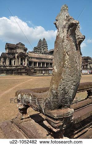Stock Image - Angkor (Cambodia): the Angkor Wat. Fotosearch