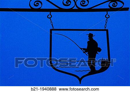 Angling sign of a restaurant, S? gur-le-Ch? teau, Corr? ze, Limousin, France View Large Photo Image Stock Photo - Angling sign of a restaurant, S? gur-le-Ch? teau, Corr? ze, Limousin, France. Fotosearch