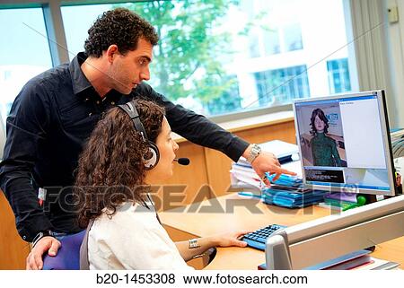 Stock Photo - AnHitz prototype integrates language technology, speech technology and natural language processing, Vicomtech-IK4 Visual Interaction and Communication Technologies Centre, applied research centre for Interactive Computer Graphics and Multimedia. Fotosearch