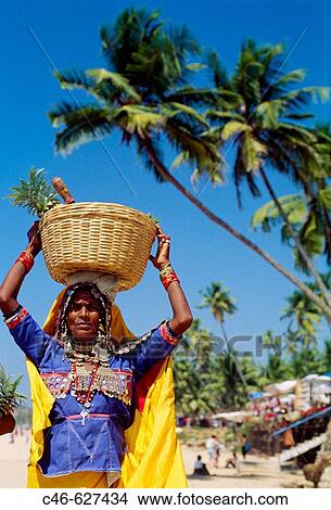 Picture - Anjuna Flea Market, North Goa, Goa, India. Fotosearch