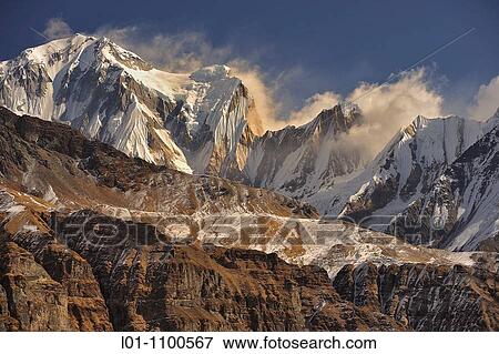 Annapurna III 7555 m View Large Photo Image Stock Photo - Annapurna III 7555 m. Fotosearch