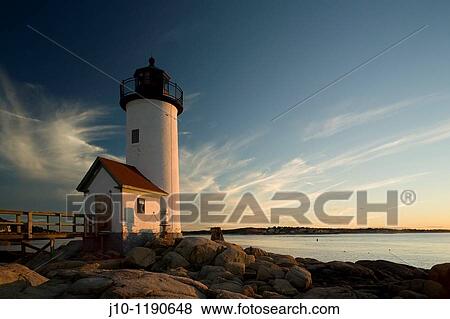 Annisquam lighthouse at sunset, Cape Ann, Massachusetts, USA View Large Photo Image Stock Photo - Annisquam lighthouse at sunset, Cape Ann, Massachusetts, USA. Fotosearch