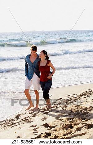 Ansgar, Birgit, Smiling, Barefoot, Walking, Beach View Large Photo Image Stock Image - Ansgar, Birgit, Smiling, Barefoot, Walking, Beach. Fotosearch