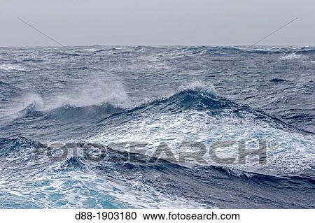 Antarctic, Ocean between Falklands Islands and South Georgia, South Georgia, Waves View Large Photo Image Stock Image - Antarctic, Ocean between Falklands Islands and South Georgia, South Georgia, Waves. Fotosearch