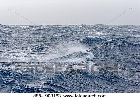 Antarctic, Ocean between Falklands Islands and South Georgia, South Georgia, Waves View Large Photo Image Stock Image - Antarctic, Ocean between Falklands Islands and South Georgia, South Georgia, Waves. Fotosearch
