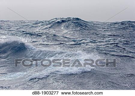 Antarctic, Ocean between Falklands Islands and South Georgia, South Georgia, Waves View Large Photo Image Stock Photo - Antarctic, Ocean between Falklands Islands and South Georgia, South Georgia, Waves. Fotosearch