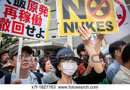 Anti-nuclear demonstration in front of the headquarters of Japan's Government Kokkai or Diet Tokyo Japan View Large Photo Image Stock Image - Anti-nuclear demonstration in front of the headquarters of Japan's Government Kokkai or Diet Tokyo Japan. Fotosearch