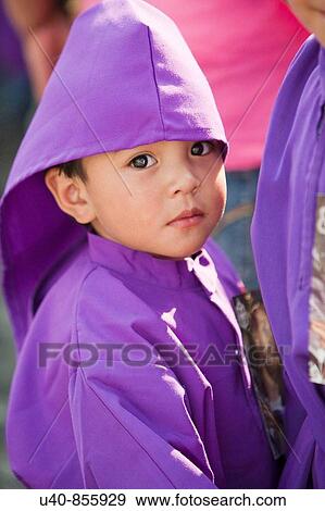 Antigua, Guatemala, Holy week childrens procession (MR) View Large Photo Image Stock Photo - Antigua, Guatemala, Holy week childrens procession (MR). Fotosearch