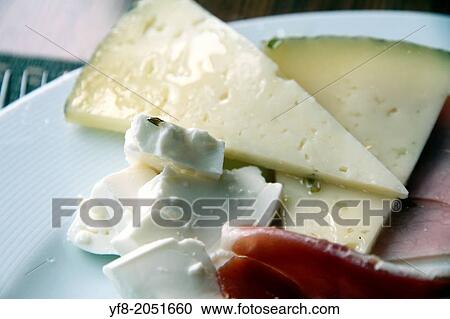 Stock Image - Antipasto on plate.. Fotosearch