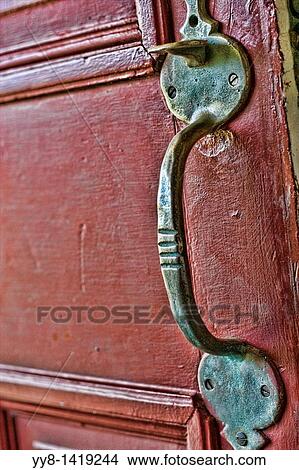 Antique door handle View Large Photo Image Picture - Antique door handle. Fotosearch