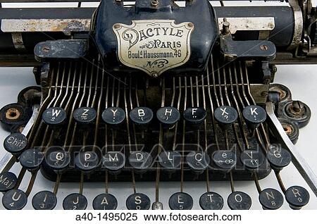 Antique typewriter. View Large Photo Image Stock Photography - Antique typewriter.. Fotosearch