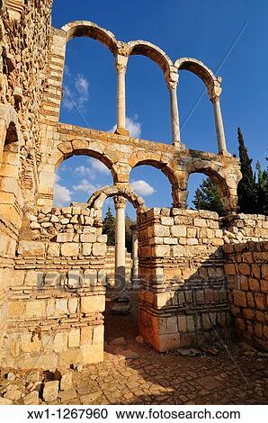 antique Umayyad ruins at the archeological site of Anjar, Unesco World Heritage Site, Bekaa Valley, Lebanon, Middle East, West Asia View Large Photo Image Stock Image - antique Umayyad ruins at the archeological site of Anjar, Unesco World Heritage Site, Bekaa Valley, Lebanon, Middle East, West Asia. Fotosearch