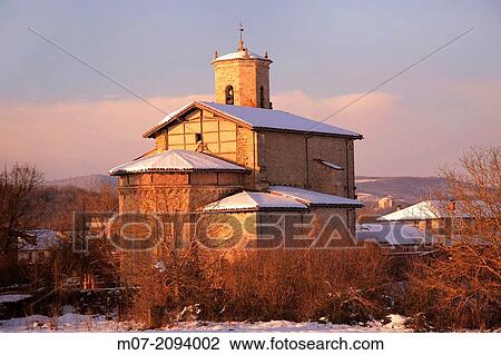 Anua church in winter, Alava, Basque Country, Spain, Europe View Large Photo Image Stock Image - Anua church in winter, Alava, Basque Country, Spain, Europe. Fotosearch