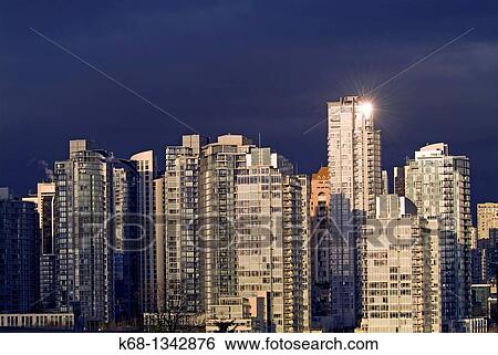 apartement buildings in downtown Vancouver, BC, Canada View Large Photo Image Stock Photograph - apartement buildings in downtown Vancouver, BC, Canada. Fotosearch
