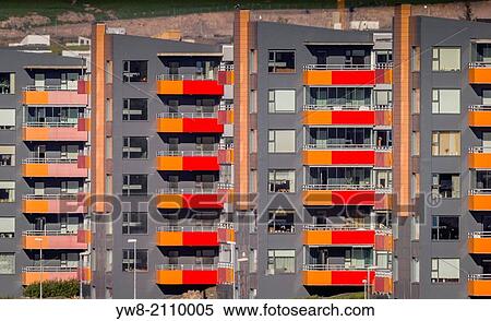 Stock Photography - Apartment building, Reykjavik, Iceland.. Fotosearch