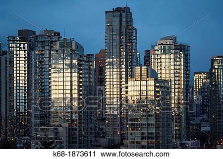 apartment buildings in downtown Vancouver, on the north shore of False Creek, Vancouver, BC, Canada View Large Photo Image Stock Image - apartment buildings in downtown Vancouver, on the north shore of False Creek, Vancouver, BC, Canada. Fotosearch