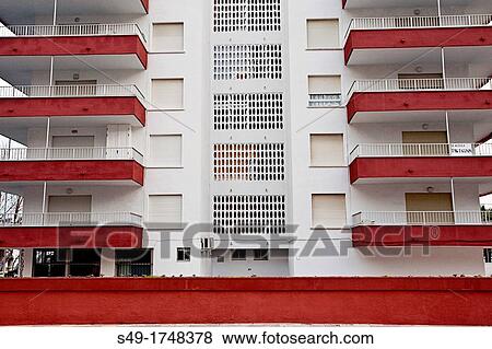 Apartments building Cullera, Valencia province, Comunidad Valenciana, Spain View Large Photo Image Stock Photo - Apartments building Cullera, Valencia province, Comunidad Valenciana, Spain. Fotosearch