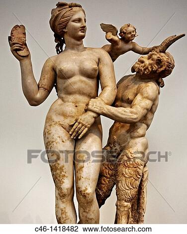 Aphrodite and Pan c 100 bC in the National Archaelogical Museum of Athens Greece View Large Photo Image Stock Image - Aphrodite and Pan c 100 bC in the National Archaelogical Museum of Athens Greece. Fotosearch