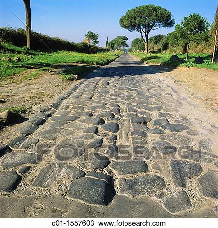 Appian way, Via Appia Antica road outside Rome, Italy View Large Photo Image Stock Image - Appian way, Via Appia Antica road outside Rome, Italy. Fotosearch