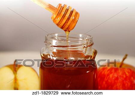 Apple and honey - Jewish new year symbols View Large Photo Image Stock Photo - Apple and honey - Jewish new year symbols. Fotosearch