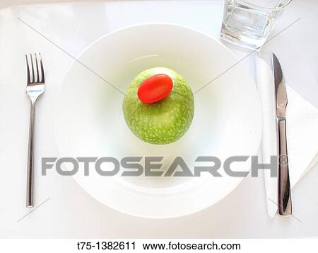 Apple? Granny Smith? and tomato View Large Photo Image Stock Image - Apple? Granny Smith? and tomato. Fotosearch
