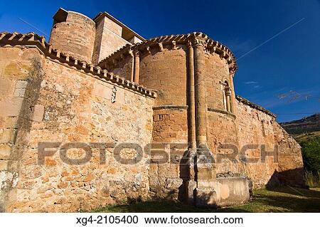 Apse of the Romanesque church of San Andr's - Soto de Bureba - La Bureba - Burgos - Castilla y Leon - Spain Europe. View Large Photo Image Stock Image - Apse of the Romanesque church of San Andr's - Soto de Bureba - La Bureba - Burgos - Castilla y Leon - Spain Europe.. Fotosearch