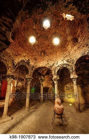 Arab baths, - Banys Arabs -, X century, Palma, Mallorca, Balearic Islands, Spain, Europe View Large Photo Image Stock Image - Arab baths, - Banys Arabs -, X century, Palma, Mallorca, Balearic Islands, Spain, Europe. Fotosearch