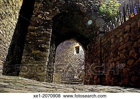Arcade, Boi, Vall de Boi, Catalonia, Spain View Large Photo Image Stock Photo - Arcade, Boi, Vall de Boi, Catalonia, Spain. Fotosearch