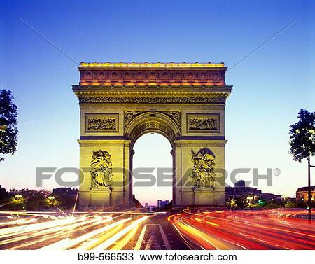 Arch de Triomphe, Place Charles de Gaulle, Paris, France. View Large Photo Image Stock Image - Arch de Triomphe, Place Charles de Gaulle, Paris, France.. Fotosearch