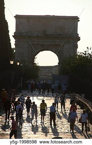 arch of titus and the via sacra in rome italy. View Large Photo Image Stock Photo - arch of titus and the via sacra in rome italy.. Fotosearch