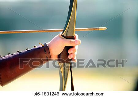 Stock Photograph - Archery competition, Madrid, Spain. Fotosearch