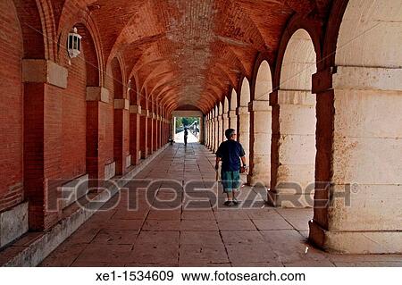Stock Photo - arches, Royal Palace, Aranjuez, Madrid, Spain. Fotosearch