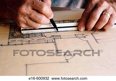 Architect drawing View Large Photo Image Stock Image - Architect drawing. Fotosearch
