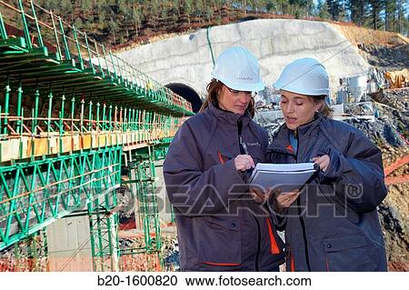 Architects, Construction of viaduct, Works of the new railway platform in the Basque Country, High-speed train? Basque Y? View Large Photo Image Stock Image - Architects, Construction of viaduct, Works of the new railway platform in the Basque Country, High-speed train? Basque Y?. Fotosearch