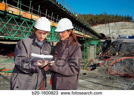 Architects, Construction of viaduct, Works of the new railway platform in the Basque Country, High-speed train? Basque Y? View Large Photo Image Stock Image - Architects, Construction of viaduct, Works of the new railway platform in the Basque Country, High-speed train? Basque Y?. Fotosearch