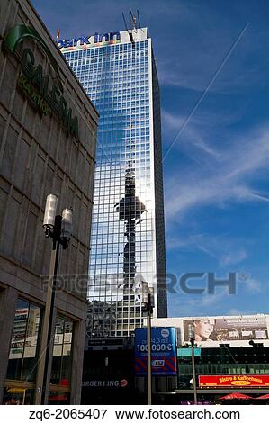 Stock Photo - Architecture around Alexanderplatz in Berlin, Germany.. Fotosearch