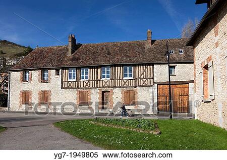 Stock Photography - Architecture of Les Andelys, Haute Normandie, France.. Fotosearch