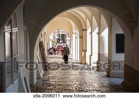 Archway in Mala Strana Square; Prague; Czech Republic; Europe. View Large Photo Image Stock Image - Archway in Mala Strana Square; Prague; Czech Republic; Europe.. Fotosearch